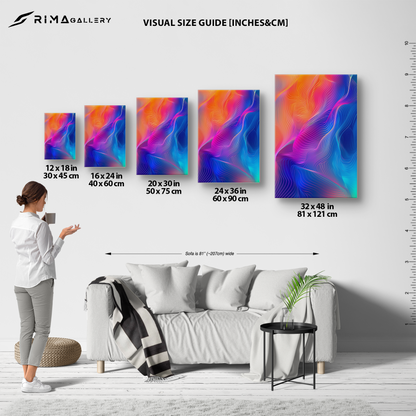 Colorflow Essence (Canvas)Colorflow Essence at RimaGallery: a premium, eco-friendly canvas celebrating quality and sustainability. Elevate your space with vibrant, lasting artRimaGallery