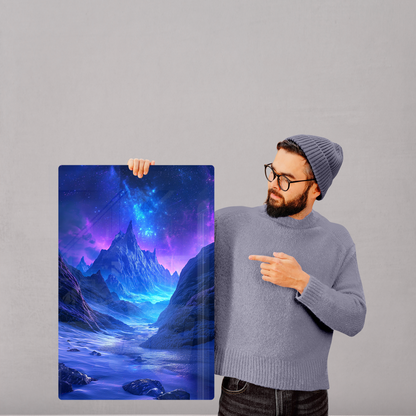 Starry Summit (Acrylic)Immerse in luxury with our Dazzling Acrylic Prints Water Flame. Transform your space with this glass-like masterpiece. A visual delight awaits! 🖼️✨RimaGallery