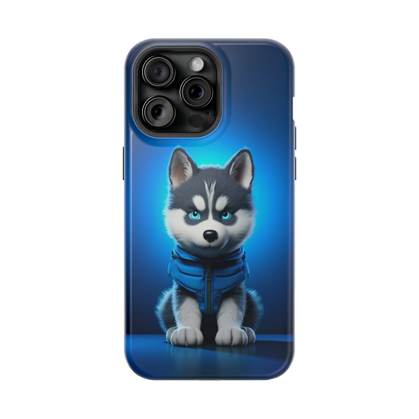 Blue Husky Charm (iPhone MagSafe Case)Blue Husky Charm MagSafe Durable Case: Style Meets Protection 📱✨
Upgrade your device with Rima Gallery's Blue Husky Charm MagSafe Durable Case. This case isn’t justRimaGallery