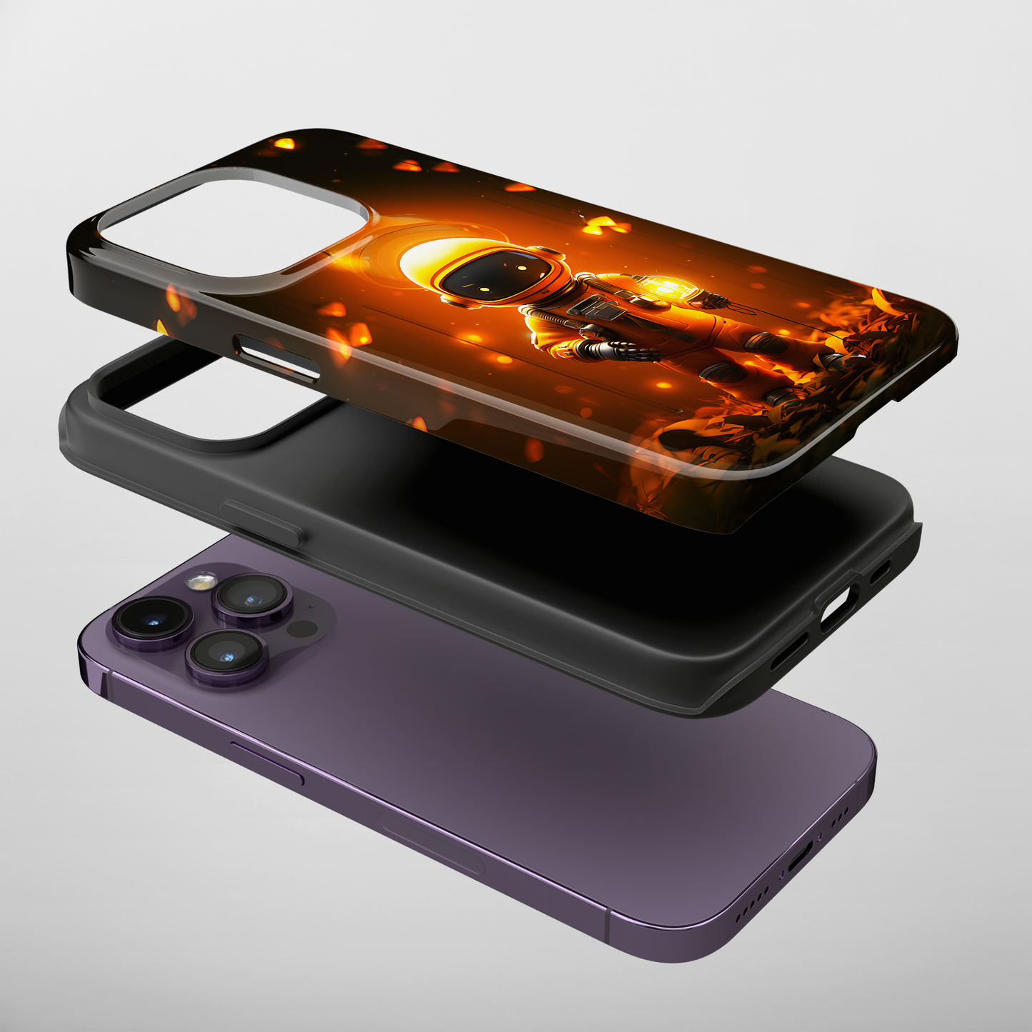 Yellow Astronaut Robot (iPhone Case 11-15)Discover the perfect balance of style and safety with RIMA's Tough Phone Case for iPhone 11, 12, 13, 14, 15 . Enjoy enhanced protection with a stylish glossy finish.RimaGallery