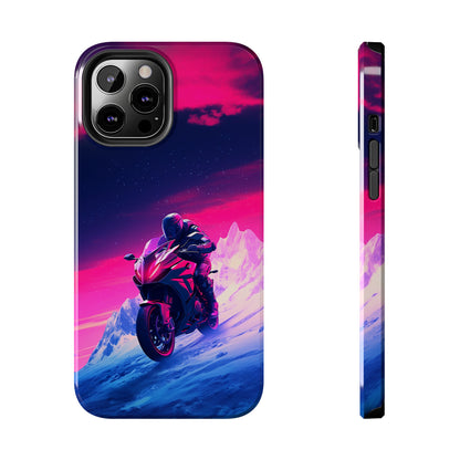 Twilight Rider (iPhone Case 11-15)Upgrade to RIMA: The Ultimate Eco-Friendly Case for iPhone 11-15. Combining style with sustainability, our cases feature chic, minimalist designs and top-tier protecRimaGallery