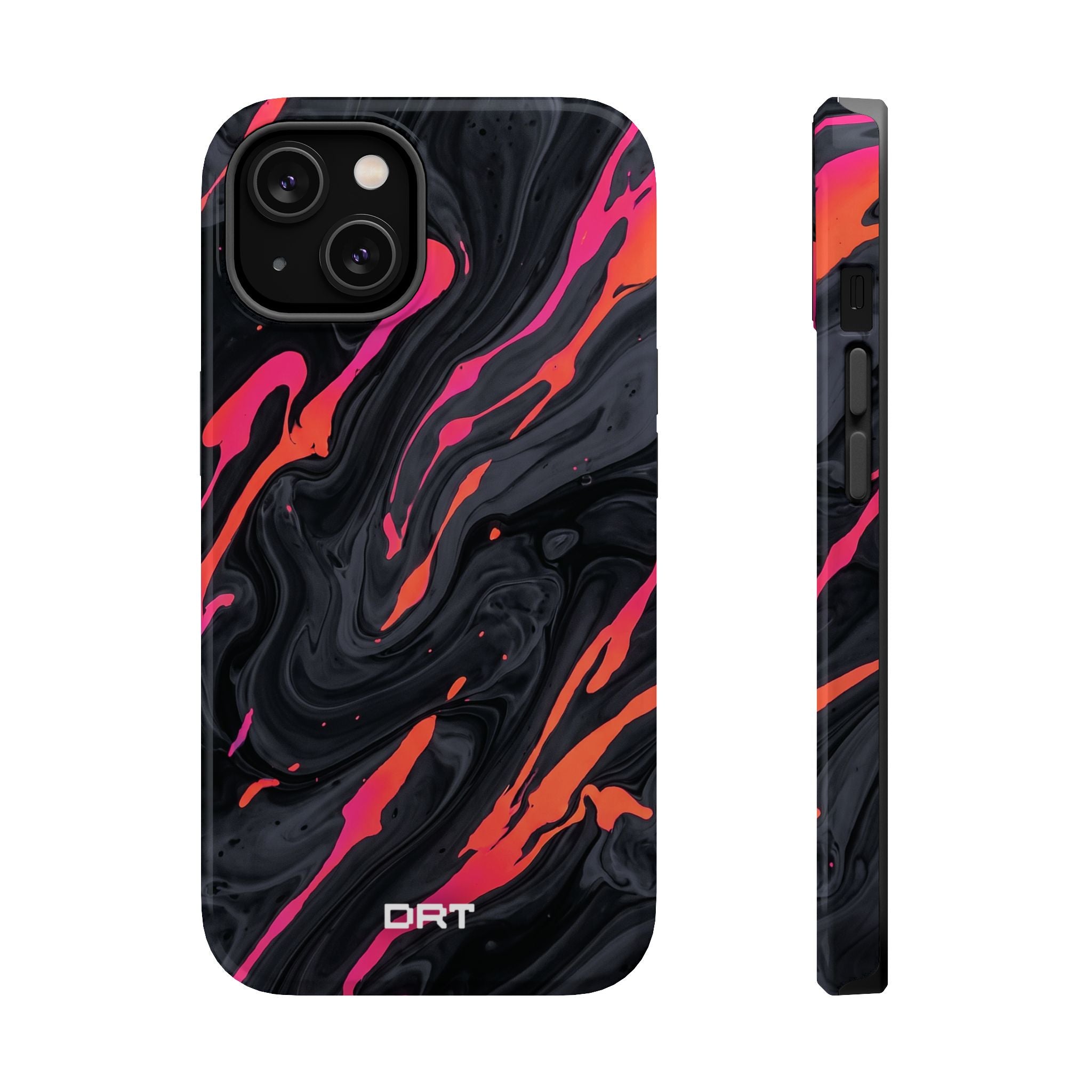 Marbled Neon Swirl Magnetic Impact Phone Case
