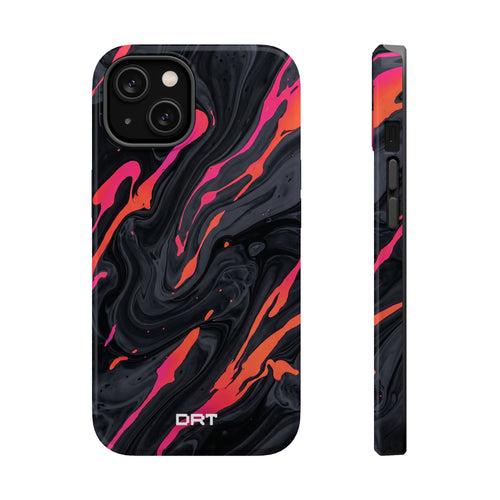 Marbled Neon Swirl Magnetic Impact Phone Case