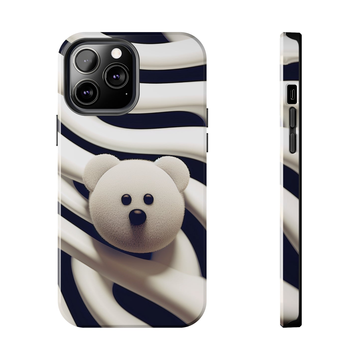 Zebra Print Teddy Bear (iPhone Case 11-15)Zebra Print Teddy Bear Phone Case for iPhone 11-15: Combining Glossy Elegance with Shockproof Functionality
Dive into the Exotic World of Zebra Patterns:
Get mesmeriRimaGallery