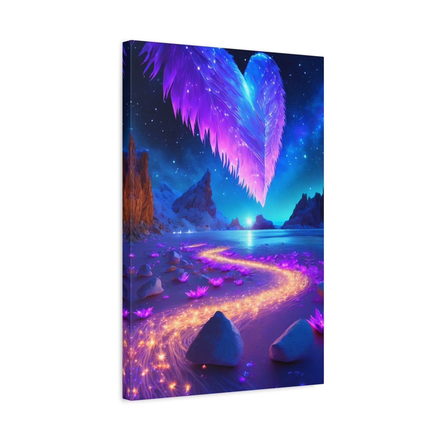 Glimmering Aurora (Canvas)Glimmering Aurora (Canvas  Matte finish, stretched, with a depth of 1.25 inches)Experience the artistry of RimaGallery canvases. Ethically sourced materials, museum-RimaGallery