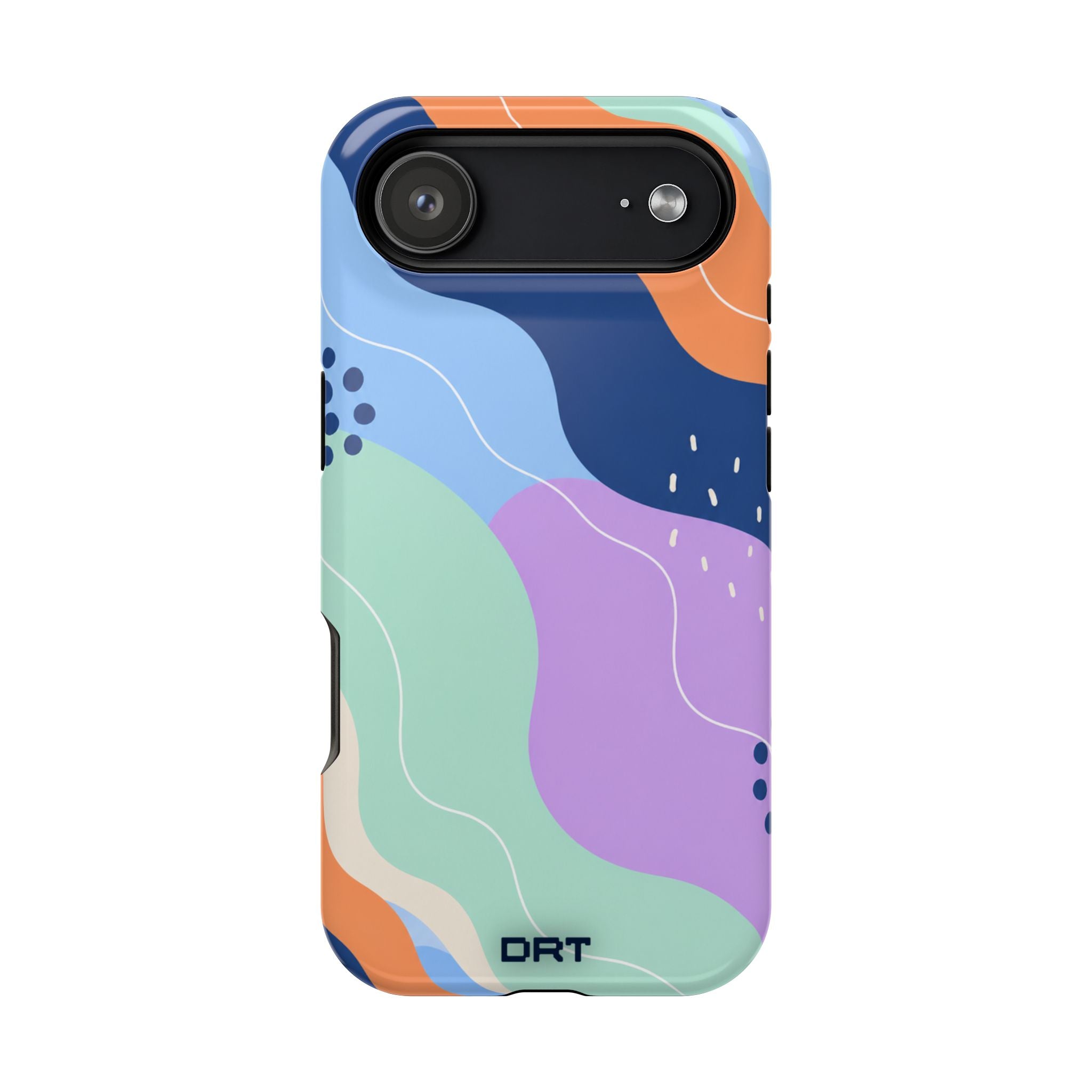 Abstract Colorwave Magnetic Impact-Resistant Phone Case
