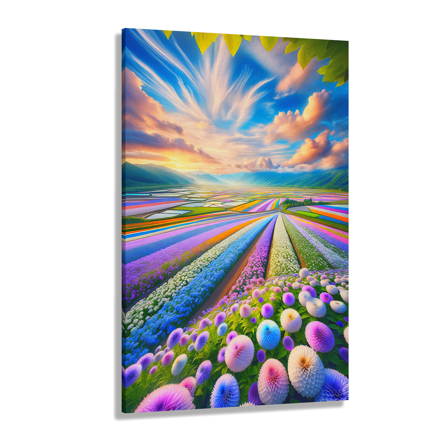 Bloom Brilliance (Canvas)Bloom Brilliance (Canvas  Matte finish, stretched, with a depth of 1.25 inches) Elevate your décor with RimaGallery’s responsibly made art canvases. Our eco-friendlyRimaGallery