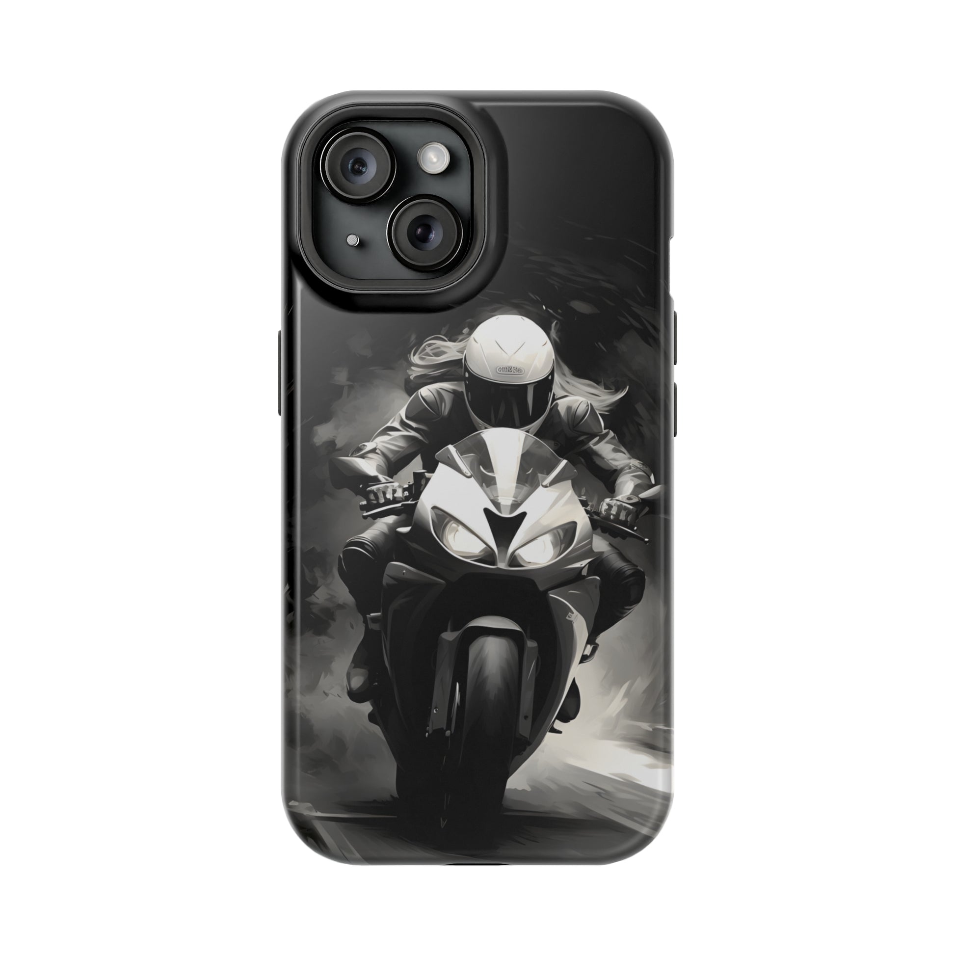 Female Night Biking (iPhone MagSafe Case)Female Night Biking MagSafe Durable Case: Style Meets Protection 📱✨
Upgrade your device with Rima Gallery's Female Night Biking MagSafe Durable Case. This case isn’RimaGallery