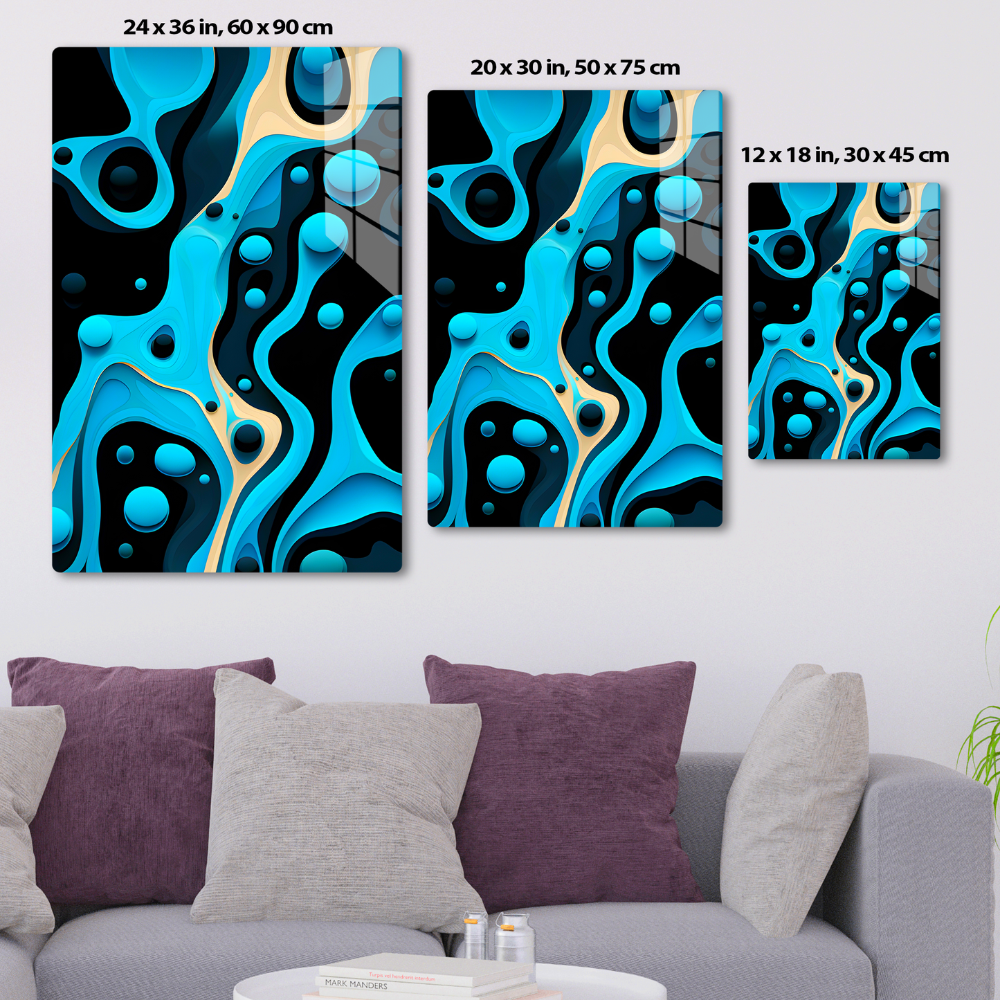 Flowing Shapes Harmony (Acrylic)Flowing Shapes Harmony Acrylic Wall Art with a Glass-Like Finish that Will Take Your Breath Away.Elevate Any Ambiance with Stellar Eye Acrylic Print🌟:Discover the bRimaGallery