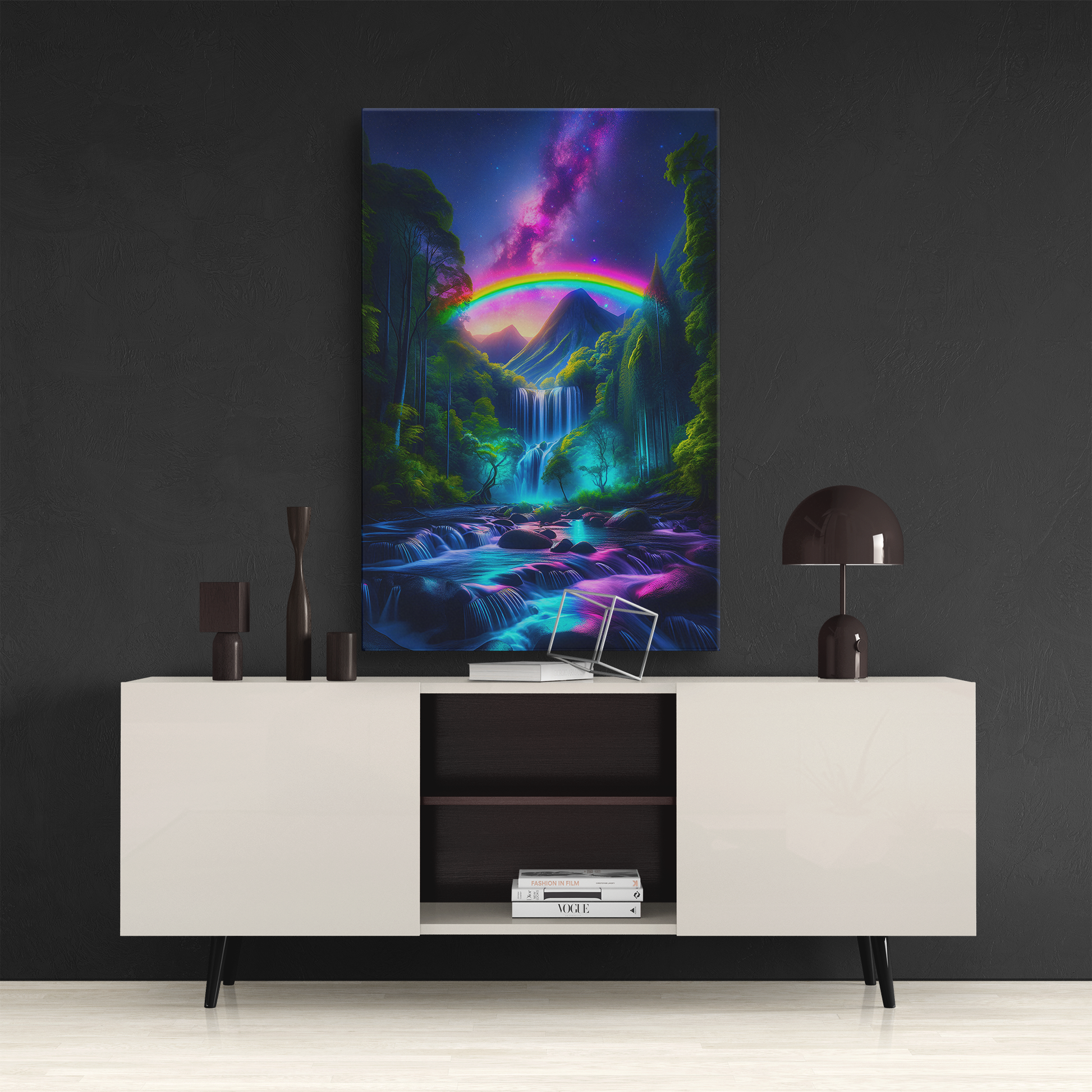 Galactic Falls (Canvas)Galactic Falls (Canvas  Matte finish, stretched, with a depth of 1.25 inches)
Make an art statement with RimaGallery's responsibly made canvases. Eco-friendly cottonRimaGallery
