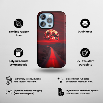 Crimson Eclipse (iPhone Case 11-16)