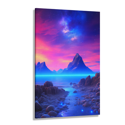 Galactic Lullaby (Canvas)Galactic Lullaby  (Canvas  Matte finish, stretched, with a depth of 1.25 inches) Elevate your décor with RimaGallery’s responsibly made art canvases. Our eco-friendlRimaGallery