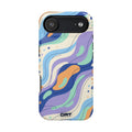 Abstract Swirl Magnetic Impact-Resistant Phone Case — Colorful Fluid Art
