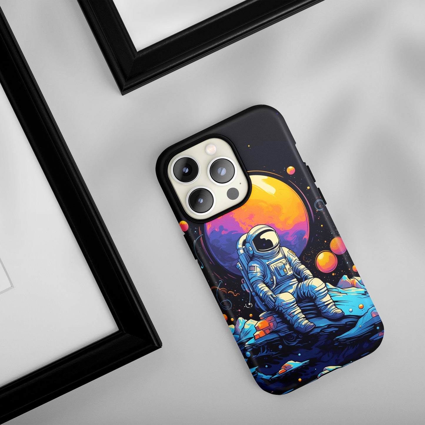 Galactic Solitude (iPhone Case 11-15)Safeguard Your iPhone in Style with RIMA Tough Cases. Designed for iPhone 11-15, these cases offer the ultimate blend of sophistication and resilience. Eco-consciousRimaGallery