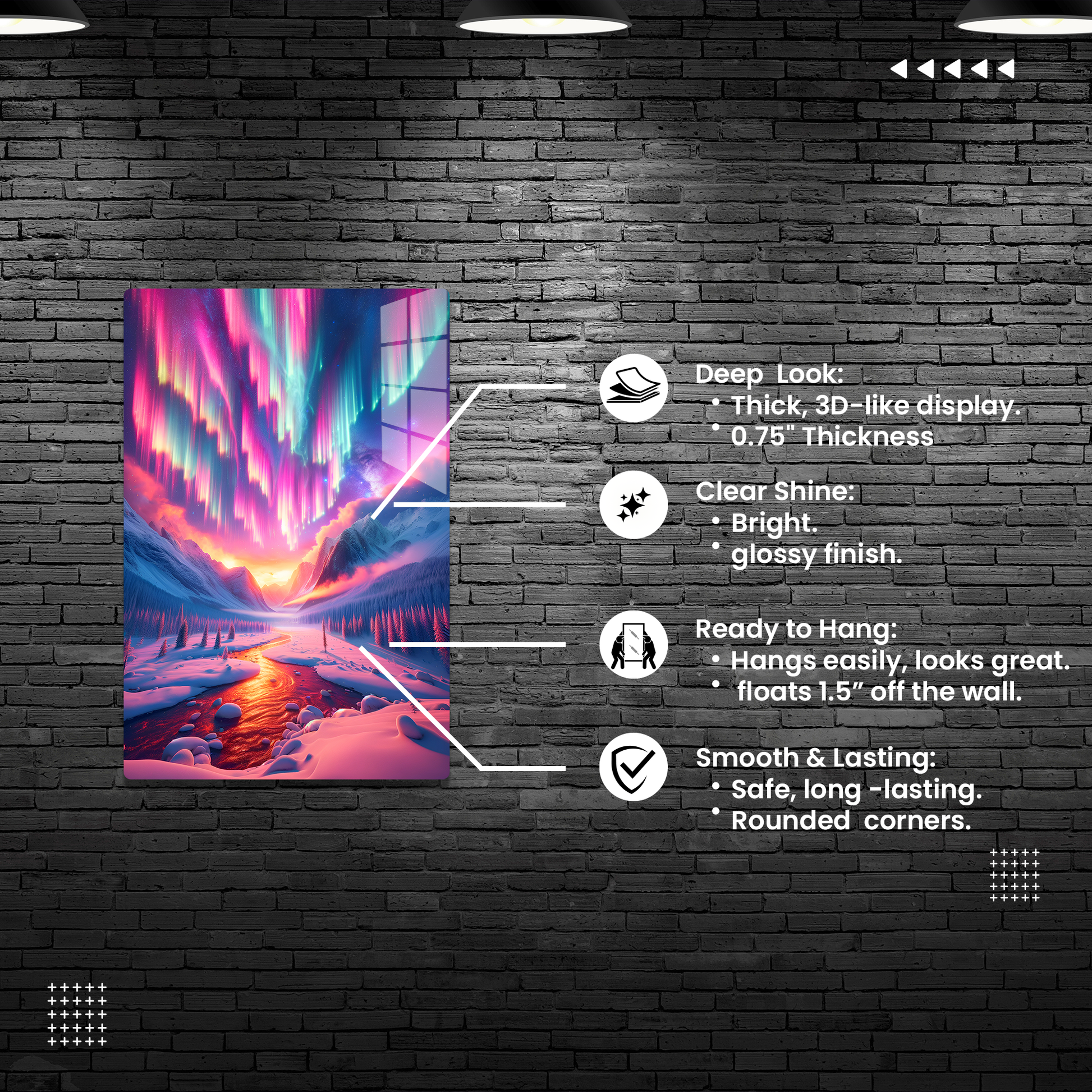 Aurora Reverie (Acrylic)Aurora Reverie
Elevate your home with our rimagallery Acrylic Prints. Offering a stunning glass-like appearance and superior quality, these prints transform any roomRimaGallery