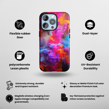 Vivid Eruption (iPhone MagSafe Case)Vivid Eruption MagSafe Durable Case: Style Meets Protection 📱✨
Upgrade your device with Rima Vivid Eruption MagSafe Durable Case. This case isn’t just about style; RimaGallery