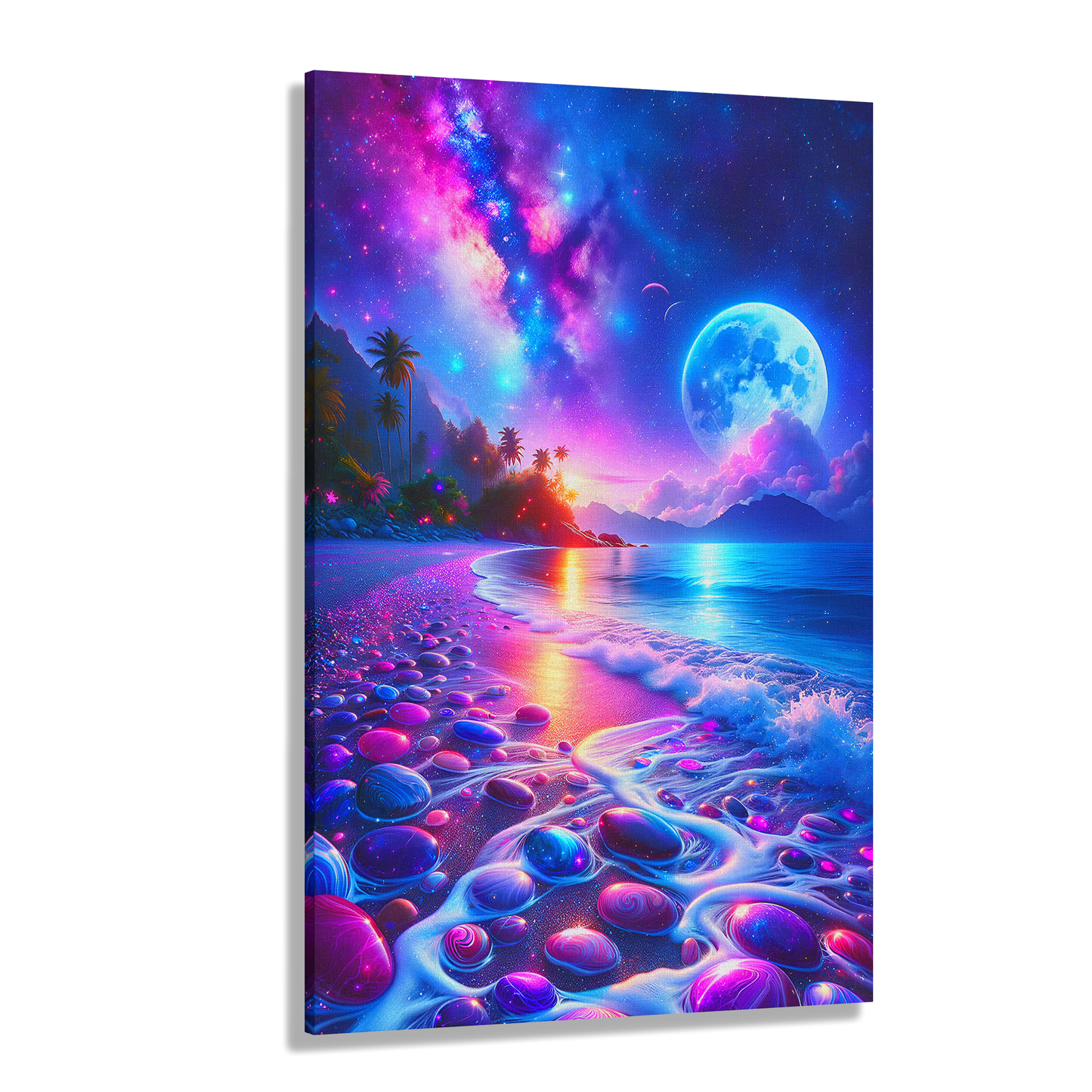 Moonglade Mirage (Canvas)Moonglade Mirage (Canvas  Matte finish, stretched, with a depth of 1.25 inches)Make an art statement with RimaGallery's ethically produced canvases. Sustainably sourRimaGallery