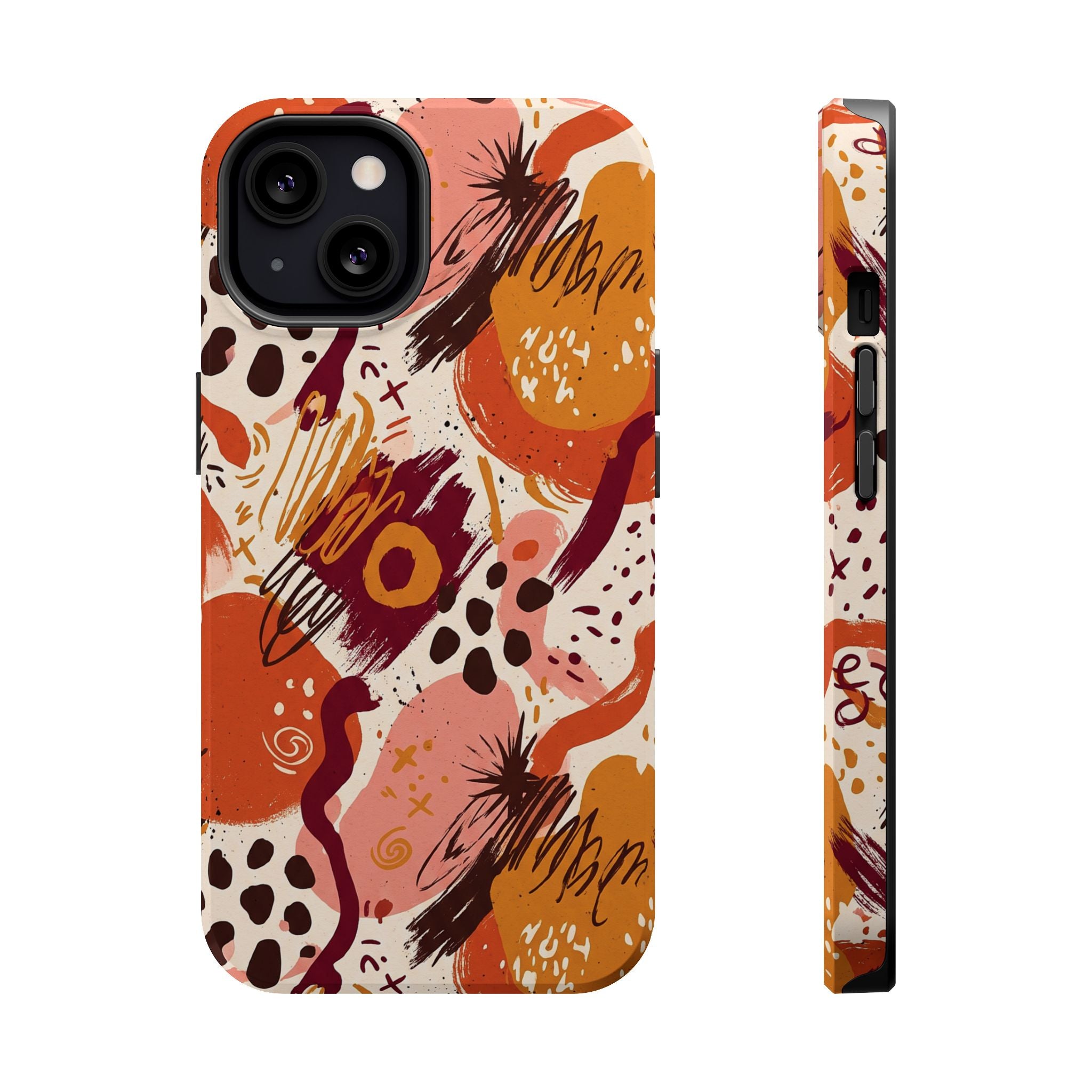 Abstract Autumn Doodle Magnetic Impact-Resistant Phone Case