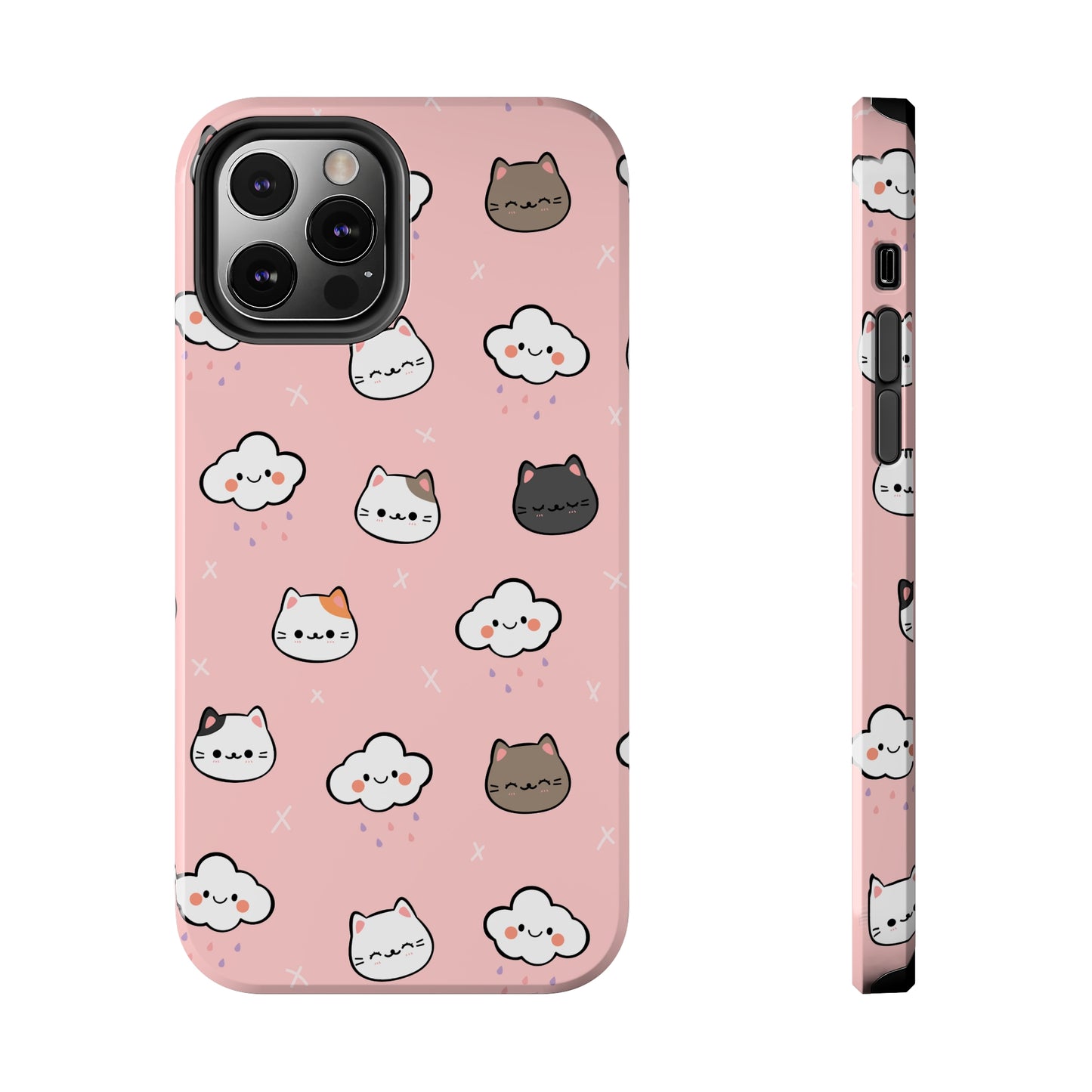 Purrfect Skies (iPhone Case 11-15)Shop RIMA Tough Phone Case for iPhone 11-15: Ultimate protection with double-layer defense, glossy finish, and wireless charging compatibility. Urban and weather-resRimaGallery