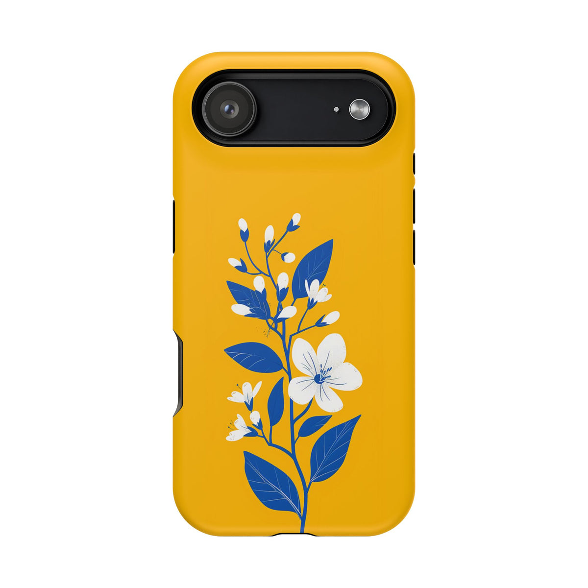 Blue Blossom Tough MagSafe Case for iPhone 13–17