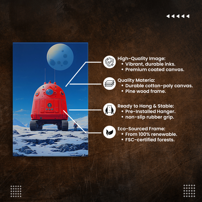 Galactic Outpost (Canvas)Galactic Outpost (Canvas  Matte finish, stretched, with a depth of 1.25 inches)
Struggling with low-quality canvases? Switch to RimaGallery! Our canvases are more thRimaGallery