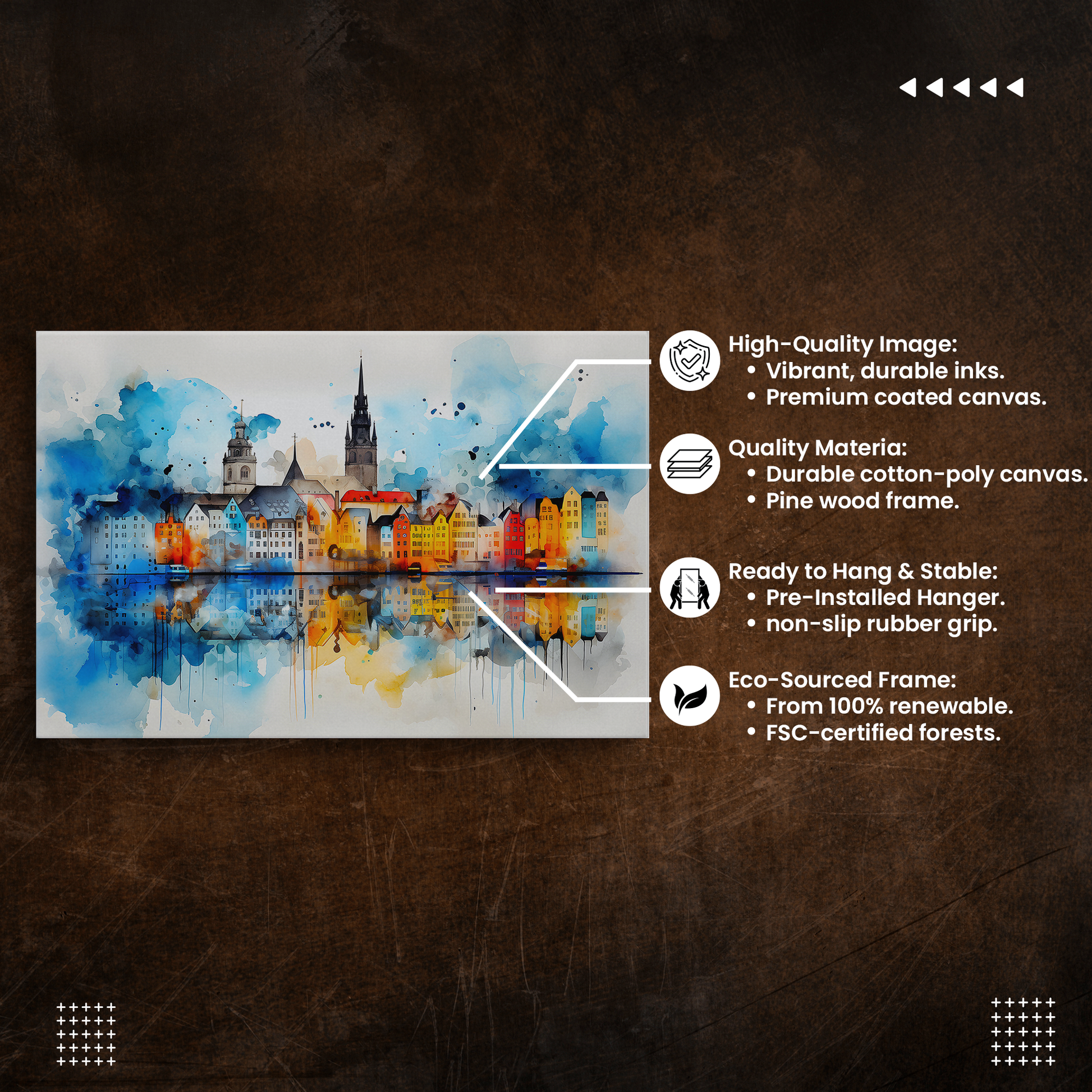 Watercolor Hamburg, Germany (Canvas)Engaging Introductory Paragraph:
Struggling with low-quality canvases? Switch to RimaGallery! Our canvases are more than just a purchase; they're a statement of qualRimaGallery