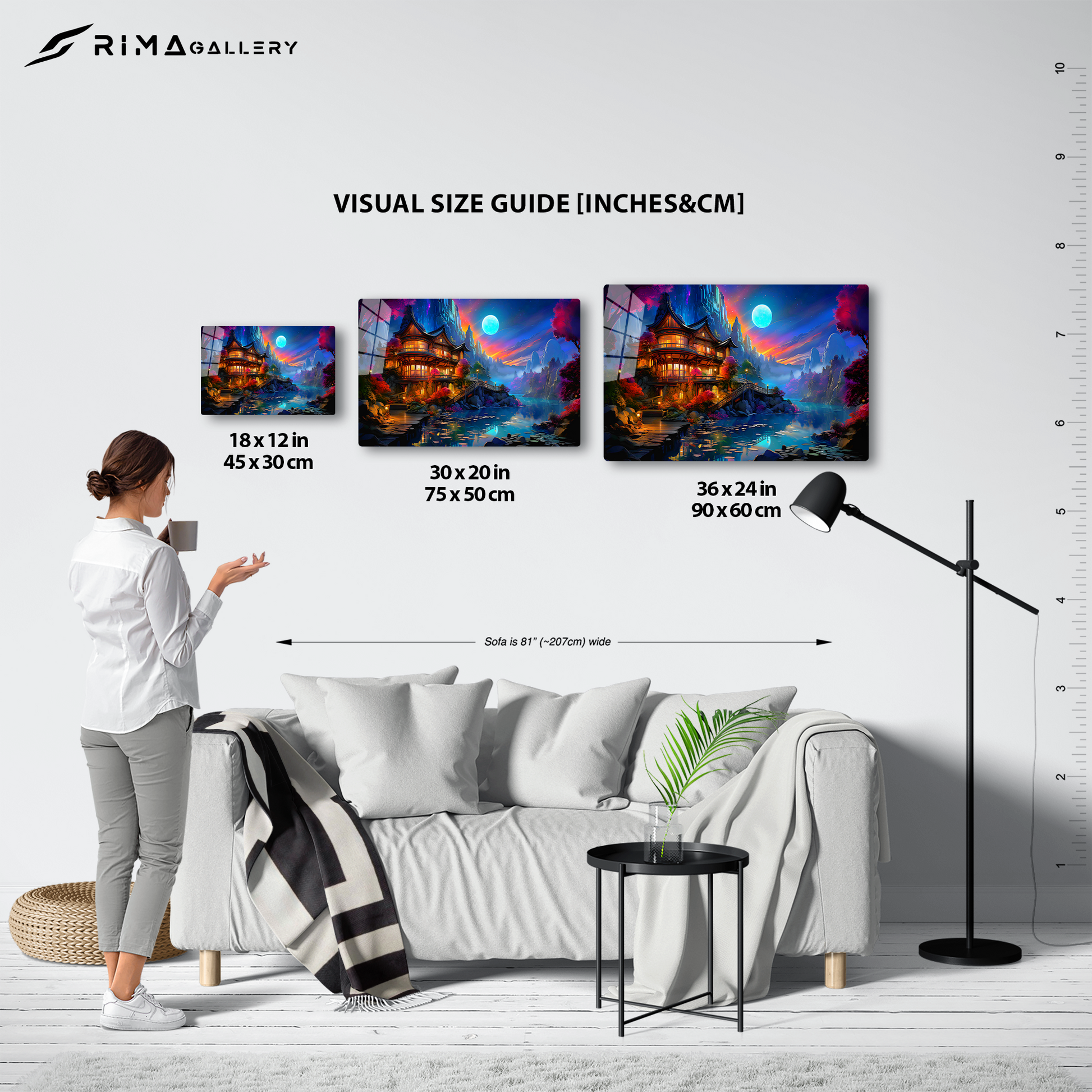 Moonlight Lakeside (Acrylic)Make Your Room Stand Out
Add a touch of sophistication and elegance to your home decor with our 🌜Moonlight Lakeside Serenity Acrylic Print🌌. This stunning print feRimaGallery