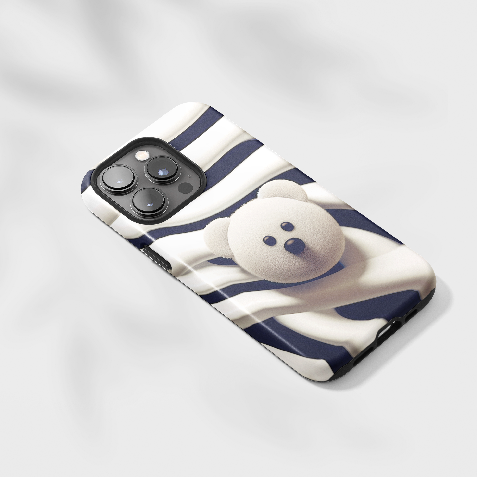 Zebra Print Teddy Bear (iPhone Case 11-15)Zebra Print Teddy Bear Phone Case for iPhone 11-15: Combining Glossy Elegance with Shockproof Functionality
Dive into the Exotic World of Zebra Patterns:
Get mesmeriRimaGallery
