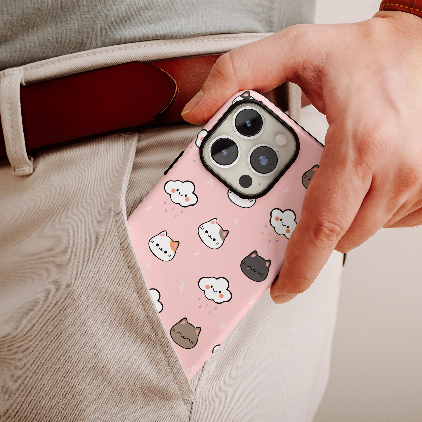 Purrfect Skies (iPhone Case 11-15)Shop RIMA Tough Phone Case for iPhone 11-15: Ultimate protection with double-layer defense, glossy finish, and wireless charging compatibility. Urban and weather-resRimaGallery