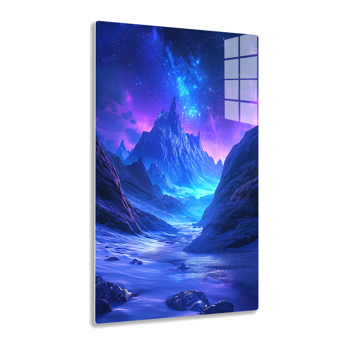 Starry Summit (Acrylic)Immerse in luxury with our Dazzling Acrylic Prints Water Flame. Transform your space with this glass-like masterpiece. A visual delight awaits! 🖼️✨RimaGallery