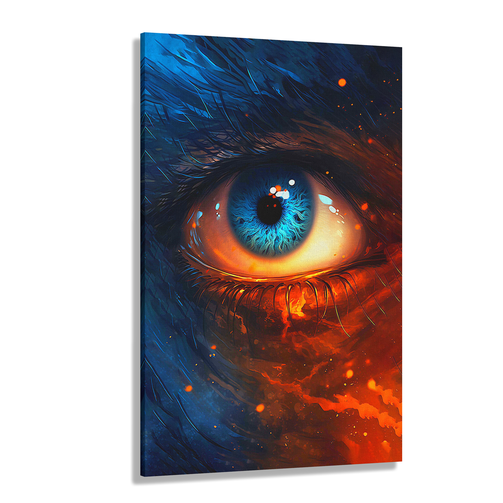 Stellar Eye (Canvas)Stellar Eye (Canvas  Matte finish, stretched, with a depth of 1.25 inches) Elevate your décor with RimaGallery’s responsibly made art canvases. Our eco-friendly mateRimaGallery