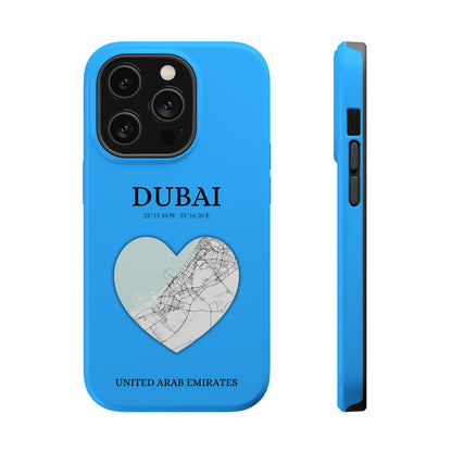 Dubai Heartbeat - Sky Blue (iPhone MagSafe Case)Elevate your iPhone's style with the Dubai Heartbeat White MagSafe Case, offering robust protection, MagSafe compatibility, and a choice of matte or glossy finish. PRimaGallery