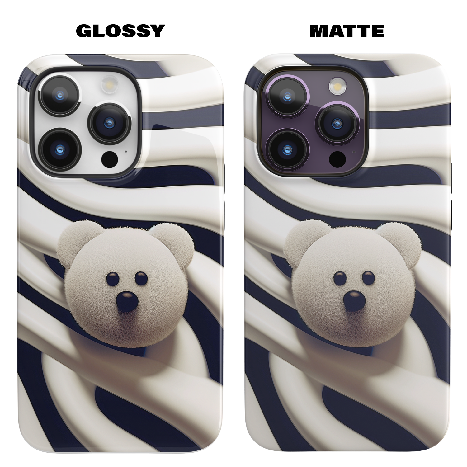 Zebra Print Teddy Bear (iPhone MagSafe Case)Zebra Print Teddy Bear MagSafe Durable Case: Style Meets Protection 📱✨
Upgrade your device with Rima Gallery's Zebra Print Teddy Bear MagSafe Durable Case. This casRimaGallery