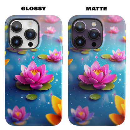 Lotus Lagoon (iPhone MagSafe Case)Discover elegance with our iPhone 13-15 MagSafe Case: Lightweight, USA-made, and compatible with all MagSafe accessories. Style meets protection. Rima Gallery presenRimaGallery