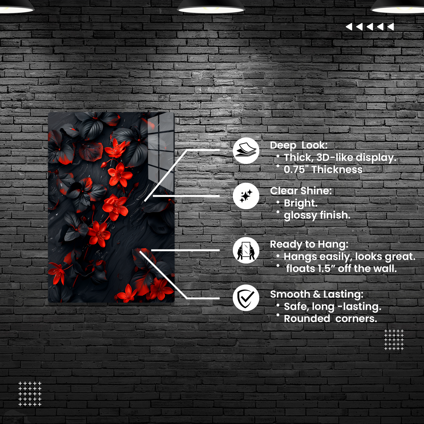 Midnight Bloom (Acrylic)Elevate your space with our sophisticated Acrylic Prints, blending modern art with durability. Perfect for art lovers and design enthusiasts, our prints offer vibranRimaGallery