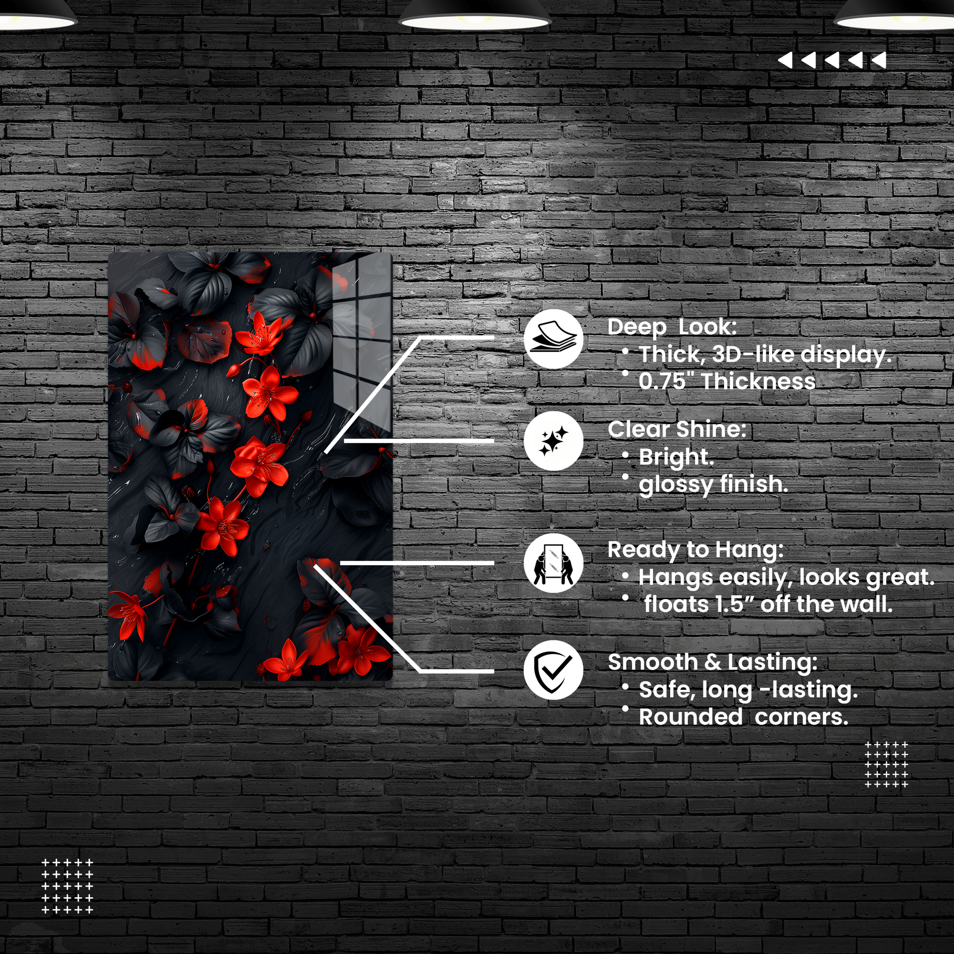 Midnight Bloom (Acrylic)Elevate your space with our sophisticated Acrylic Prints, blending modern art with durability. Perfect for art lovers and design enthusiasts, our prints offer vibranRimaGallery