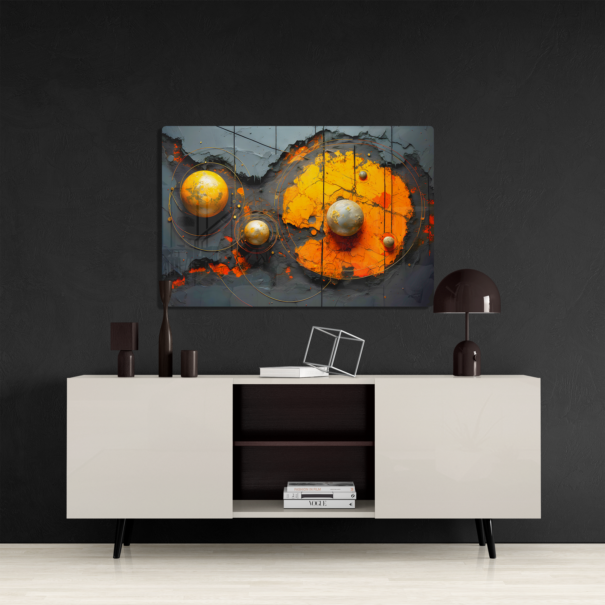 Dazzling Acrylic Prints: A Space Themed Wall Decor With Several Planets- A Mesmerizing Fusion of Modern Craftsmanship &amp; Glossy Wall Art.
 
A Statement Piece with-Planets (Acrylic)