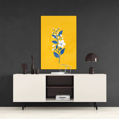 Indigo Bloom (Acrylic)Make a statement withIndigo Bloom acrylic prints. The 1⁄4" acrylic panel exudes the illusion of a smooth glass surface for vibrant artwork. Pre-installed hanging harRimaGallery