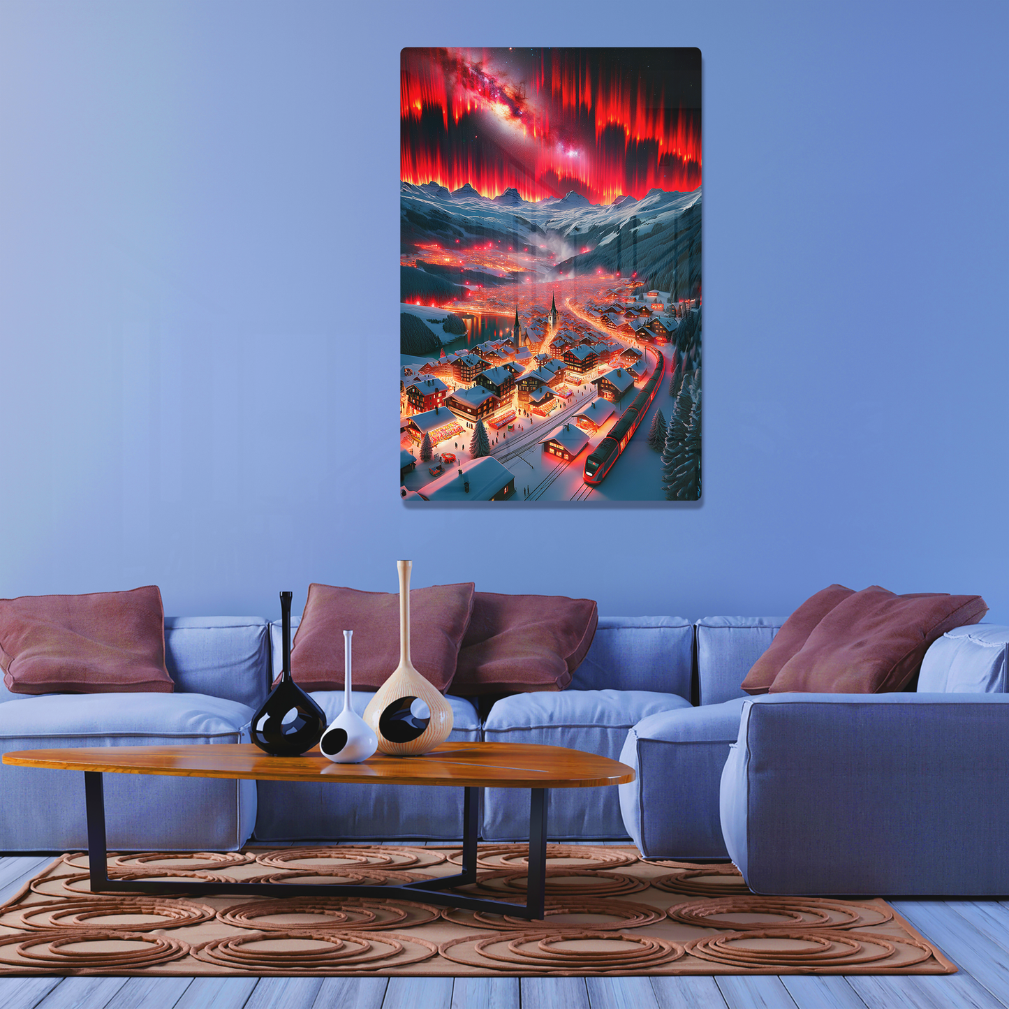 Aurora Village (Acrylic)Aurora Village Luminescence Transform your space with our elegant Acrylic Prints, where art meets modernity. Experience superior quality with high-grade acrylic and RimaGallery