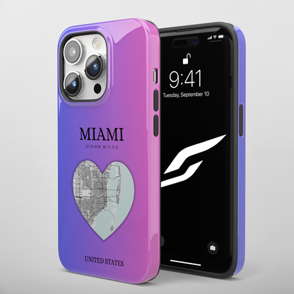 Miami Heartbeat - Magenta (iPhone Case 11-15)Elevate your iPhone's style with Rima's Miami Heartbeat case. Sleek, durable protection for models 11-15. Free US shipping.RimaGallery
