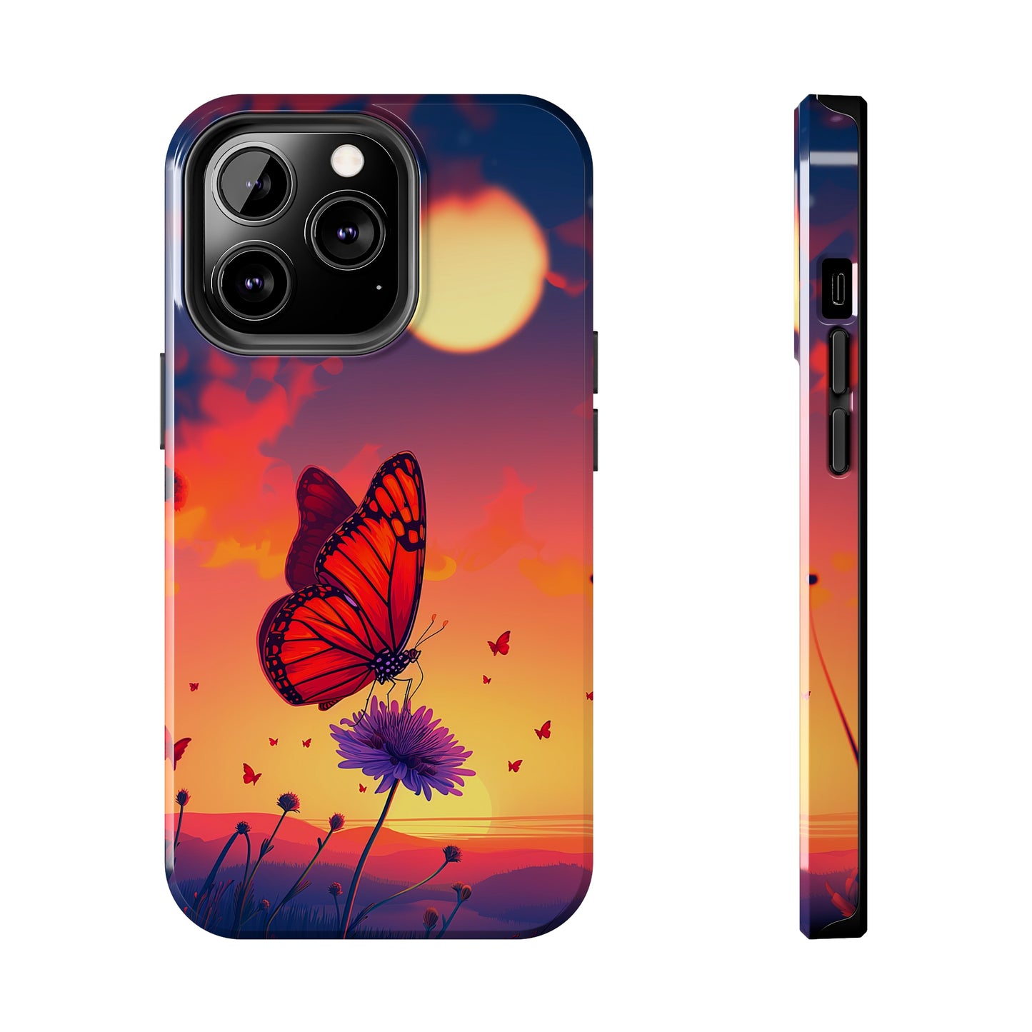 Glowing Flight (iPhone Case 11-15)Discover the perfect balance of style and safety with RIMA's Tough Phone Case for iPhone 11, 12, 13, 14, &amp; 15. Enjoy enhanced protection with a stylish glossy fiRimaGallery