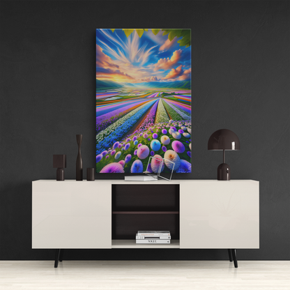 Bloom Brilliance (Canvas)Bloom Brilliance (Canvas  Matte finish, stretched, with a depth of 1.25 inches) Elevate your décor with RimaGallery’s responsibly made art canvases. Our eco-friendlyRimaGallery