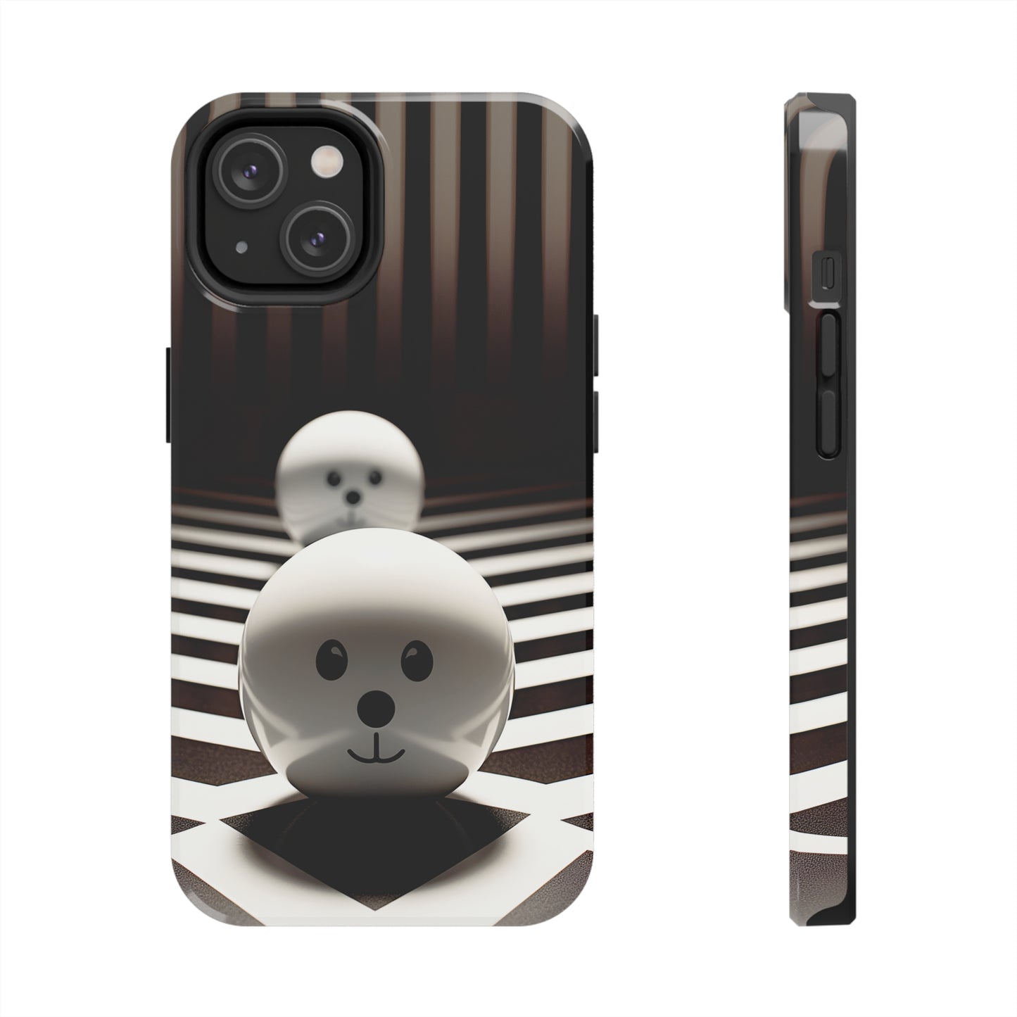 Black and White Blobs (iPhone Case 11-15)