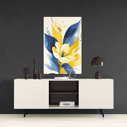 Indigo Spring (Acrylic)Make a statement with Indigo Spring acrylic prints. The 1⁄4" acrylic panel exudes the illusion of a smooth glass surface for vibrant artwork. Pre-installed hanging hRimaGallery