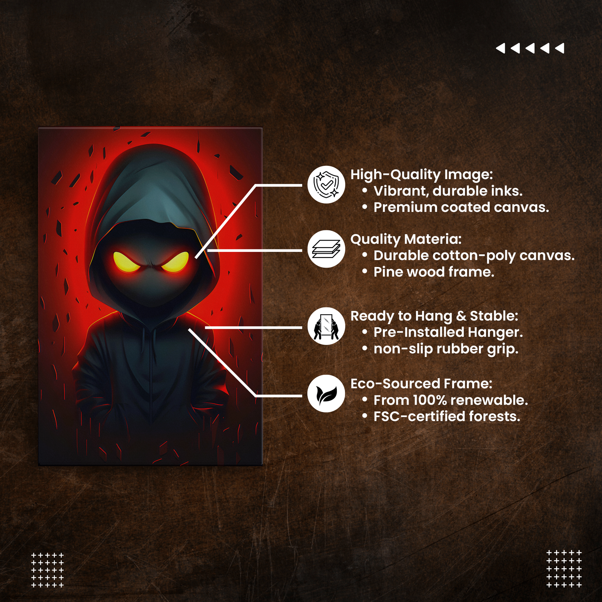 Hoodie Monster (Canvas)Hoodie Monster (Canvas  Matte finish, stretched, with a depth of 1.25 inches)
Struggling with low-quality canvases? Switch to RimaGallery! Our canvases are more thanRimaGallery