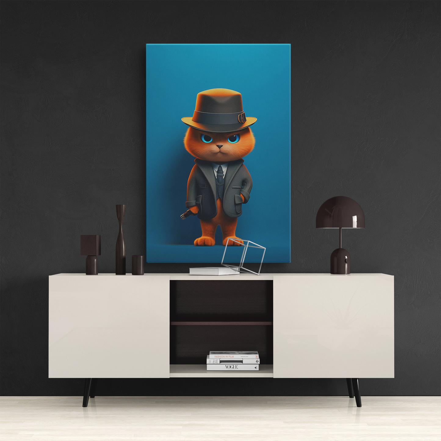 Detective Cat (Canvas)Detective Cat (Canvas  Matte finish, stretched, with a depth of 1.25 inches)
Elevate your space with RimaGallery's responsibly crafted canvases. Cotton/polyester canRimaGallery