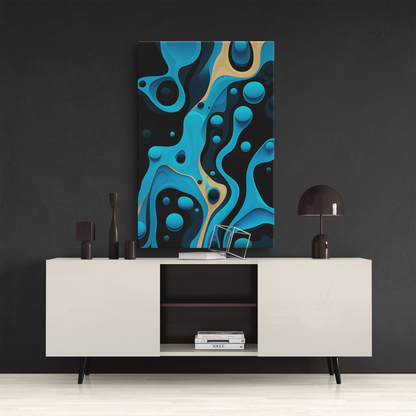 Flowing Shapes Harmony (Canvas)Flowing Shapes Harmony (Canvas  Matte finish, stretched, with a depth of 1.25 inches)
Struggling with low-quality canvases? Switch to RimaGallery! Our canvases are mRimaGallery