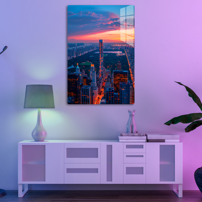 Twilight Cityscape (Acrylic)