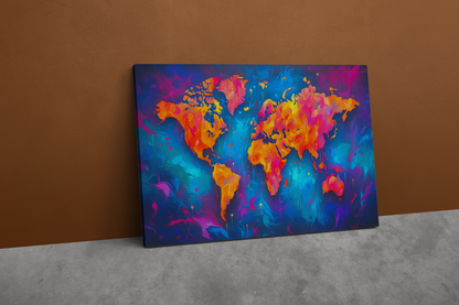 Colorful World Map (Canvas)Colorful World Map (Canvas  Matte finish, stretched, with a depth of 1.25 inches)
Struggling with low-quality canvases? Switch to RimaGallery! Our canvases are more RimaGallery