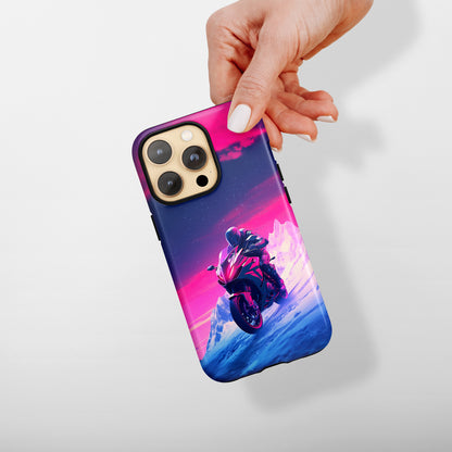 Twilight Rider (iPhone MagSafe Case)Twilight Rider MagSafe Durable Case: Style Meets Protection 📱✨
Upgrade your device with Rima Gallery's Twilight Rider MagSafe Durable Case. This case isn’t just aboRimaGallery